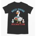 Silly Goose With Books Teacher Club School Educator Unisex T-Shirt Silly Goose With Books Teacher Club School Educator Unisex T-Shirt