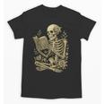 Skeleton Book Floral Skull Halloween Teacher Costume Unisex T-Shirt Skeleton Book Floral Skull Halloween Teacher Costume Unisex T-Shirt