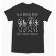 Skeleton Read Banned Books Gain Forbidden Knowledge Unisex T-Shirt