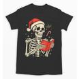 Skeleton Reading Book Christmas Teacher Librarian Book Lover Unisex T-Shirt Skeleton Reading Book Christmas Teacher Librarian Book Lover Unisex T-Shirt