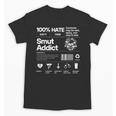 Smutty Book Addict Romance Book Lover Smut Addict Ingredient Unisex T-Shirt