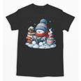 Snowman Reading Books Lovers Librarian Bookworm Christmas Unisex T-Shirt Snowman Reading Books Lovers Librarian Bookworm Christmas Unisex T-Shirt