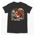 Squirrel Reading a Book Lover Bookworm Unisex T-Shirt