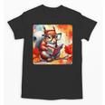 Squirrel Reading Comic Book On Autumn Branch Glasses Leaves Unisex T-Shirt Squirrel Reading Comic Book On Autumn Branch Glasses Leaves Unisex T-Shirt