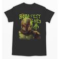 Star Wars The Book Of Boba Fett Neon Boba Fett Lives Poster Unisex T-Shirt