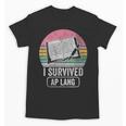 I Survived AP Lang Retro Book Graphic Unisex T-Shirt I Survived AP Lang Retro Book Graphic Unisex T-Shirt