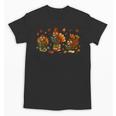 Teacher Fall Thanksgiving Turkey Reading Books Lovers Unisex T-Shirt