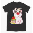 Teacher Pig Cute Farm Animal Book Lover School Student For Men Women Kids Unisex T-Shirt