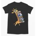 Teacher Shirt Giraffe Holding Books Bookworm Librarian Unisex T-Shirt Teacher Shirt Giraffe Holding Books Bookworm Librarian Unisex T-Shirt