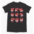 Teacher Valentines Day Reading Book Lover Bookworm Library Unisex T-Shirt