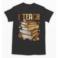 History Month I Teach Melanin Book Black Teacher Unisex T-Shirt