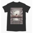 Totally Weird Tees Cat Library Book Reading Literary Unisex T-Shirt Totally Weird Tees Cat Library Book Reading Literary Unisex T-Shirt