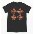 Turkey Reading Books Shirt Thanksgiving Turkey Bookworm Unisex T-Shirt