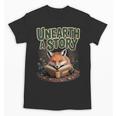 Unearth A Story Fox Reads a Book Unisex T-Shirt Unearth A Story Fox Reads a Book Unisex T-Shirt