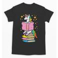 Unicorn Read Reading Book Librarian America Girls Women Unisex T-Shirt Unicorn Read Reading Book Librarian America Girls Women Unisex T-Shirt