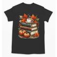Vintage Autumn Books Coffee Pumpkin Fall Reading Unisex T-Shirt Vintage Autumn Books Coffee Pumpkin Fall Reading Unisex T-Shirt
