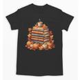 Vintage Autumn Books Pumpkin Coffee Book Lover Reading Unisex T-Shirt