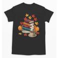 Vintage Books Tea Lovers Fall Autumn Leaves And Pumpkins Unisex T-Shirt Vintage Books Tea Lovers Fall Autumn Leaves And Pumpkins Unisex T-Shirt