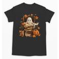 Vintage Ghost Book Reading Pumpkin Gothic Halloween Teachers Unisex T-Shirt Vintage Ghost Book Reading Pumpkin Gothic Halloween Teachers Unisex T-Shirt