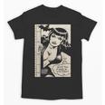 Vintage Vampire Bat Vampire Pin Up Girl Horror Comic Book Unisex T-Shirt Vintage Vampire Bat Vampire Pin Up Girl Horror Comic Book Unisex T-Shirt