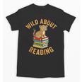 Wild About Reading Cute Leopard Teacher Kids Book Lover Unisex T-Shirt Wild About Reading Cute Leopard Teacher Kids Book Lover Unisex T-Shirt