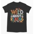 Wild About Reading Zoo Animals Books Reader Lover Unisex T-Shirt