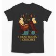 Wizard Cat Reading a Book While Crocheting Unisex T-Shirt Wizard Cat Reading a Book While Crocheting Unisex T-Shirt