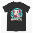 Women's Readsolotl Kawaii Axolotl Reading Book Lover Unisex T-Shirt Women's Readsolotl Kawaii Axolotl Reading Book Lover Unisex T-Shirt