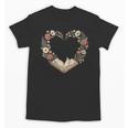 Women's Vintage Book Lover Valentine Heart Unisex T-Shirt