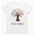 100 Days In The Books Reading Teacher 100th Day Of School Premium Tri-Blend Unisex T-Shirt