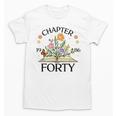 1986 Chapter Forty 40th Birthday Wildflower Book Unisex T-Shirt