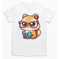 Adorable Book Lover Chipmunk With Reading Glasses Cute Premium Unisex T-Shirt