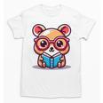 Adorable Book Lover Quokka With Reading Glasses Cute Unisex T-Shirt
