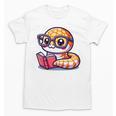 Adorable Book Lover Rattlesnake With Reading Glasses Cute Unisex T-Shirt Adorable Book Lover Rattlesnake With Reading Glasses Cute Unisex T-Shirt