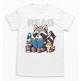 Animals Raccoon Reading Book Librarian Across America Kids Unisex T-Shirt