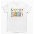 Applied Behavior Analysis Book Wildflower ABA RBT Therapist Premium Tri-Blend Unisex T-Shirt