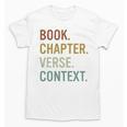 Book Chapter Verse Christian Bible Reformed Theology Unisex T-Shirt Book Chapter Verse Christian Bible Reformed Theology Unisex T-Shirt