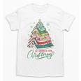 All Booked For Christmas Book Xmas Tree Lights Reading Girly Unisex T-Shirt
