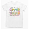 All Booked For Summer Reading Beach Floral Bookish Book Girl Unisex T-Shirt