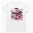 All Booked For Valentine's Teacher Coquette Bow Coffee Book Unisex T-Shirt All Booked For Valentine's Teacher Coquette Bow Coffee Book Unisex T-Shirt