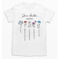 Bookish Feminist Jane Austen Fan Jane Austen Flower Books Unisex T-Shirt