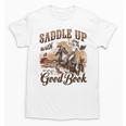 Bookish Retro Western Cowgirl Texas Book Lover Novel Reader Unisex T-Shirt Bookish Retro Western Cowgirl Texas Book Lover Novel Reader Unisex T-Shirt