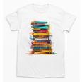 Books Painting Colorful Art Abstract Graphic Books Unisex T-Shirt Books Painting Colorful Art Abstract Graphic Books Unisex T-Shirt