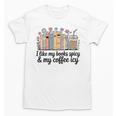 I Like My Books Spicy & My Coffee Icy Lover Bookworm Premium Unisex T-Shirt