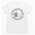 I Like My Books Spicy And My Coffee Icy Books Booktok Unisex T-Shirt I Like My Books Spicy And My Coffee Icy Books Booktok Unisex T-Shirt