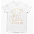 Cat Read Banned Books Drink Coffee Fight Evil Unisex T-Shirt Cat Read Banned Books Drink Coffee Fight Evil Unisex T-Shirt