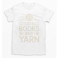 Cats Books And Yarn Crocheter Crocheting Unisex T-Shirt