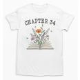 Chapter 34 Book Lovers & Readers 34th Birthday Wildflowers Premium Tri-Blend Unisex T-Shirt