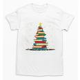Christmas Tree Of Books Holiday Unisex T-Shirt Christmas Tree Of Books Holiday Unisex T-Shirt