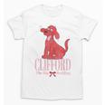 Clifford The Big Red Dog Pink Text With Bow Illustrated Book Unisex T-Shirt Clifford The Big Red Dog Pink Text With Bow Illustrated Book Unisex T-Shirt